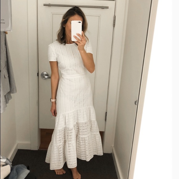 Banana republic eyelet midi dress Clearance